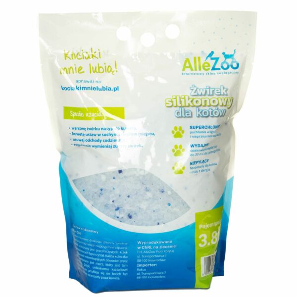 AlleZoo ŻWIREK SILIKONOWY DLA KOTA crystal - obrazek 3