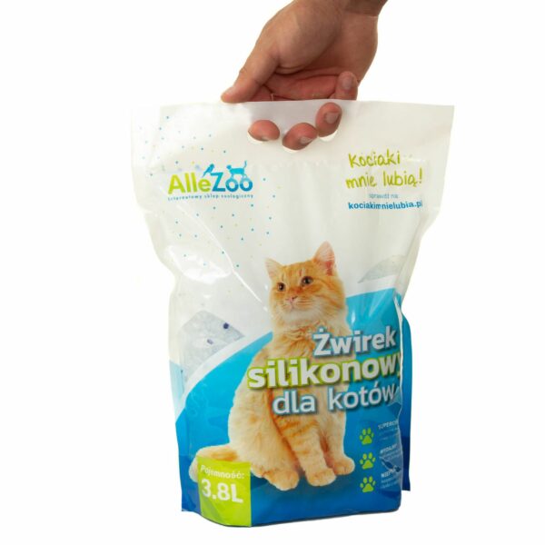 AlleZoo ŻWIREK SILIKONOWY DLA KOTA crystal - obrazek 2