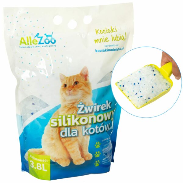 AlleZoo ŻWIREK SILIKONOWY Compact Naturalny 7,6l