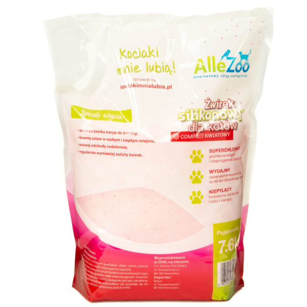 AlleZoo ŻWIREK SILIKONOWY Compact Kwiatowy - obrazek 3