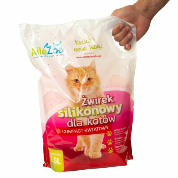 AlleZoo ŻWIREK SILIKONOWY Compact Kwiatowy - obrazek 2