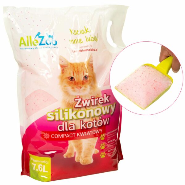 AlleZoo ŻWIREK SILIKONOWY Compact Kwiatowy