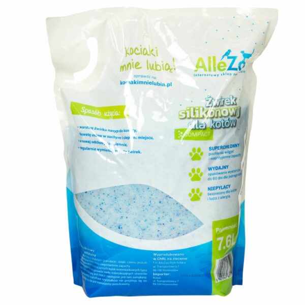 AlleZoo ŻWIREK SILIKONOWY Compact Naturalny 7,6l - obrazek 3