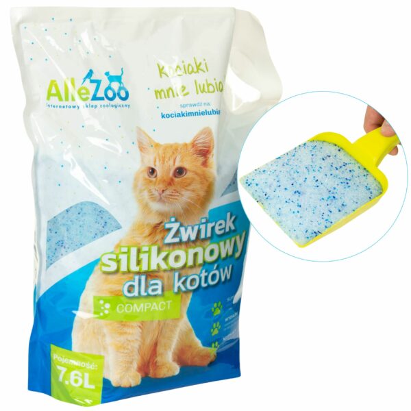 AlleZoo ŻWIREK SILIKONOWY Compact Naturalny 2x7,6l - obrazek 2