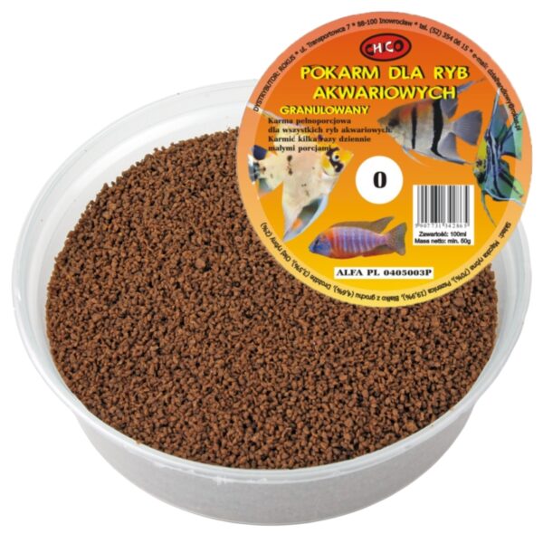 Chico Pokarm GRANULOWANY dla ryb akwariowych nr 0 100ml