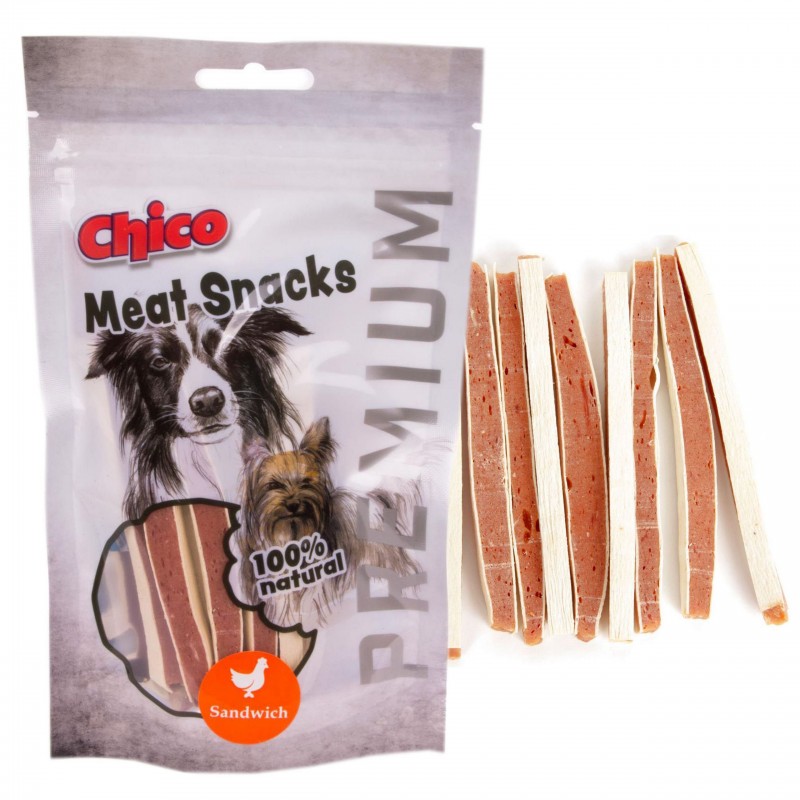 Chico Sandwich Paski z Kurczaka 80g