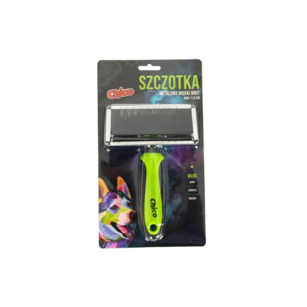 CHICO Szczotka metalowa miękki drut MIDI 11,8cm