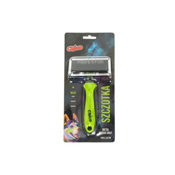 CHICO Szczotka metalowa miękki drut SMALL 8,9cm