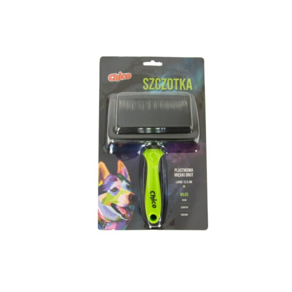 CHICO Szczotka plastikowa miękki drut LARGE 12,5cm