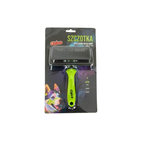 CHICO Szczotka plastikowa miękki drut MIDI 12,1cm
