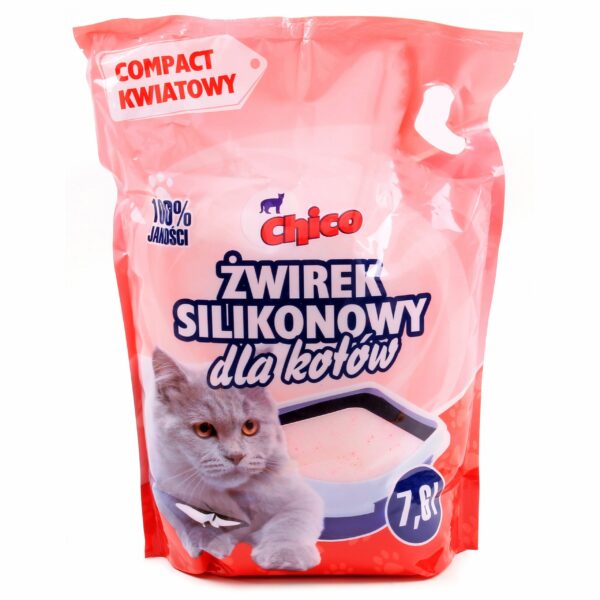 CHICO żwirek SILIKONOWY dla kota Compact Kwiatowy