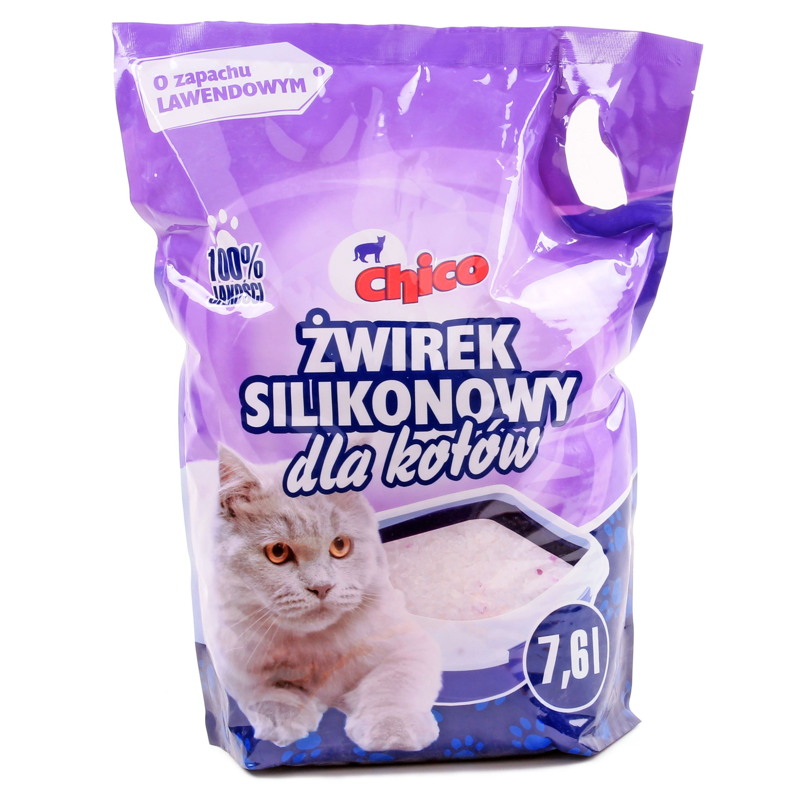 CHICO żwirek SILIKONOWY dla kota Lawendowy 7,6L