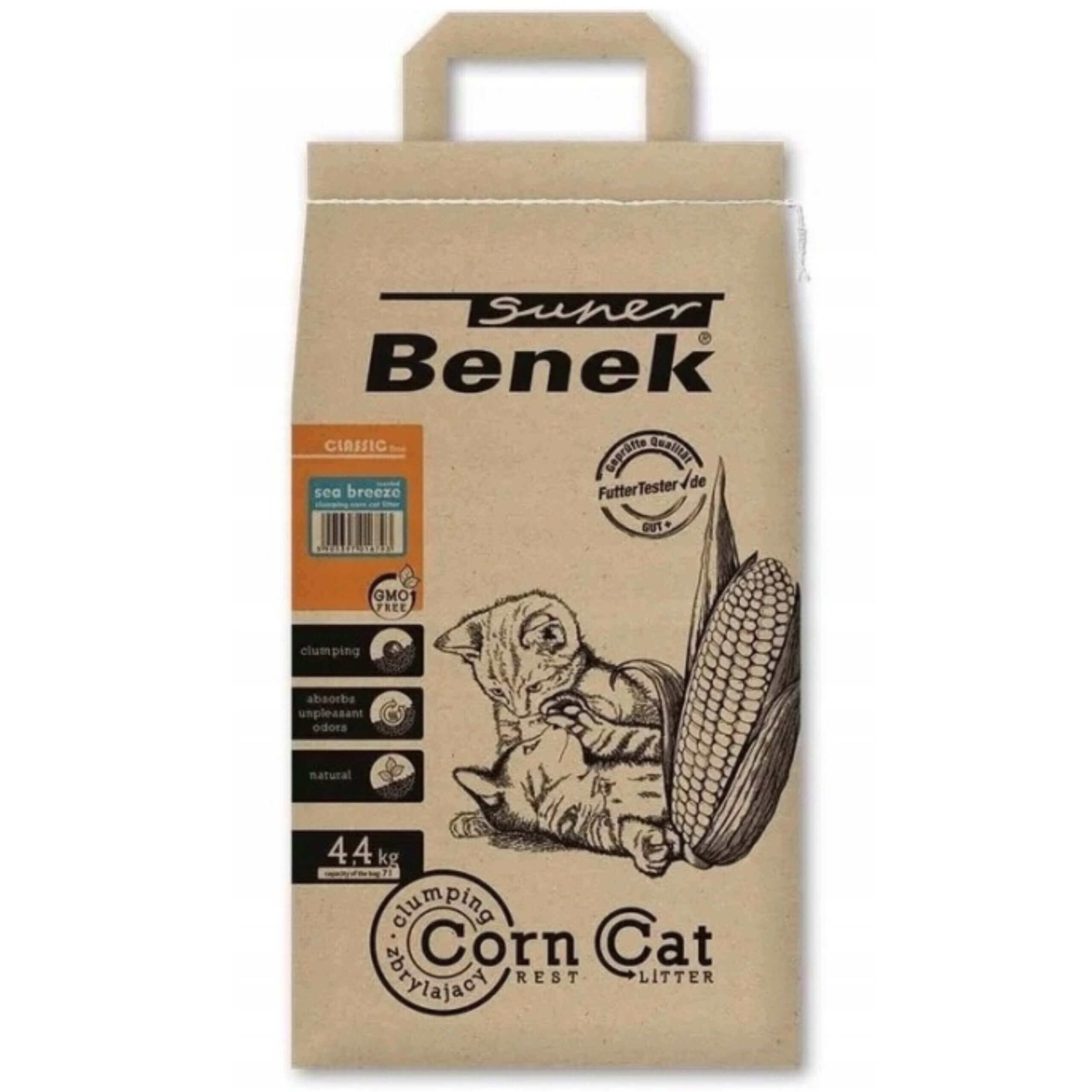 SUPER BENEK Corn Cat Classic Morska Bryza 7L