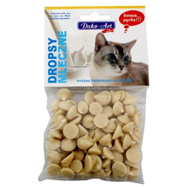 DAKO-ART DROPSY dla kota MLECZNE 75g