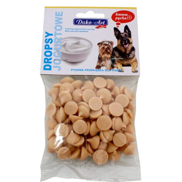 DAKO-ART DROPSY dla psa JOGURTOWE 75g