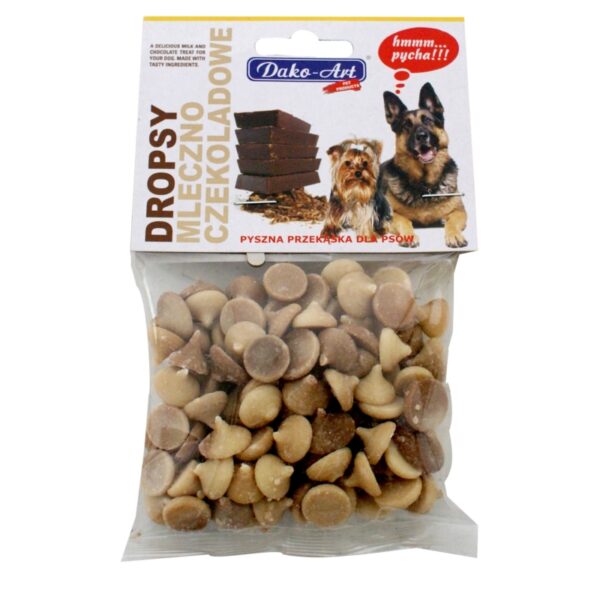 DAKO-ART DROPSY dla psa MLECZNO-CZEKOLADOWE 75g