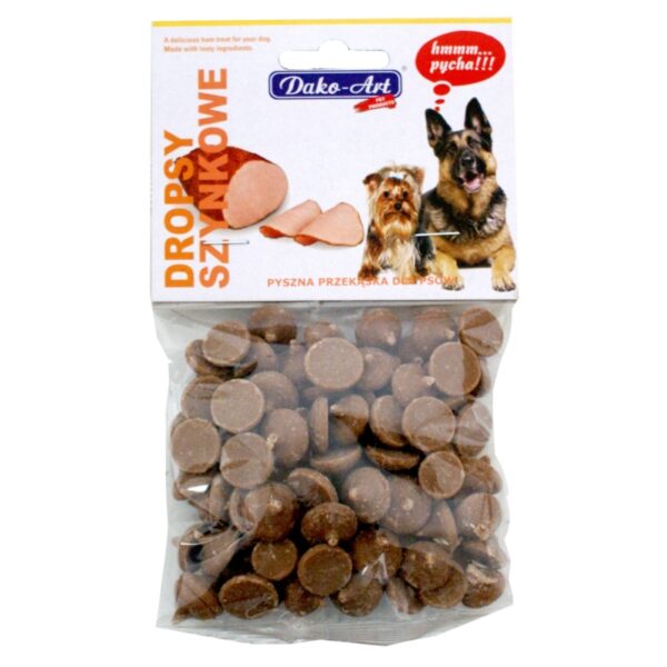 DAKO-ART DROPSY dla psa SZYNKOWE 75g
