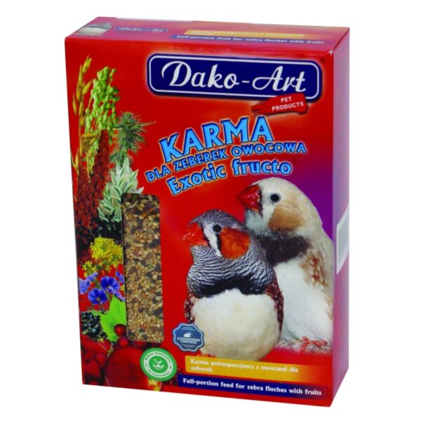 DAKO-ART EXOTIC FRUCTO karma dla zeberek 500g