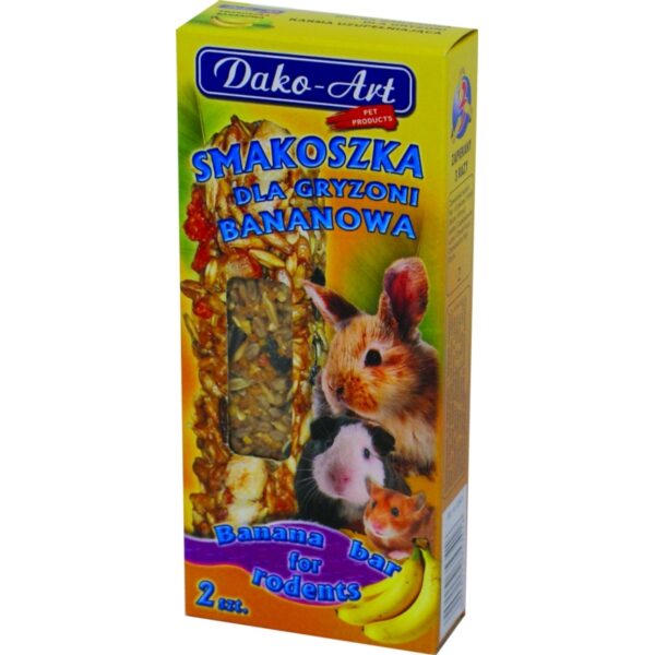 DAKO-ART SMAKOSZKA dla gryzoni BANANOWA 2szt