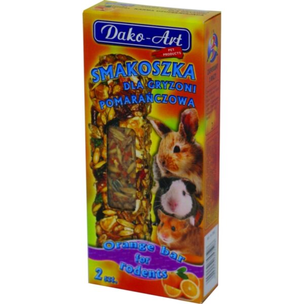 DAKO-ART SMAKOSZKA dla gryzoni POMARAŃCZOWA 2szt