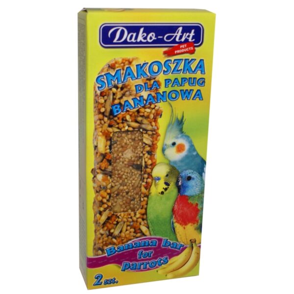 DAKO-ART SMAKOSZKA dla papug BANANOWA 2szt