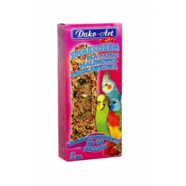 DAKO-ART SMAKOSZKA dla papug MALINOWO-TRUSKAWKOWA 2szt