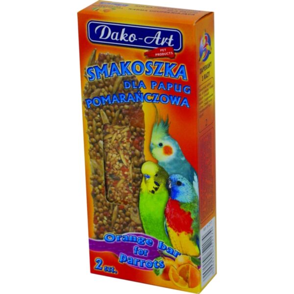 DAKO-ART SMAKOSZKA dla papug POMARAŃCZOWA 2szt