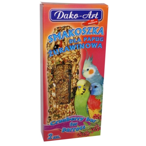 DAKO-ART SMAKOSZKA dla papug ŻURAWINOWA 2szt