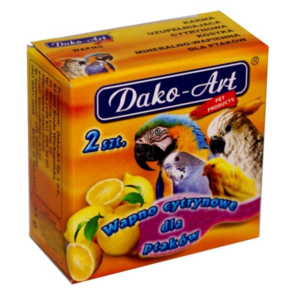 DAKO-ART WAPNO dla ptaków CYTRYNOWE 40g