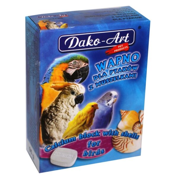DAKO-ART WAPNO dla ptaków Z MUSZELKAMI 40g