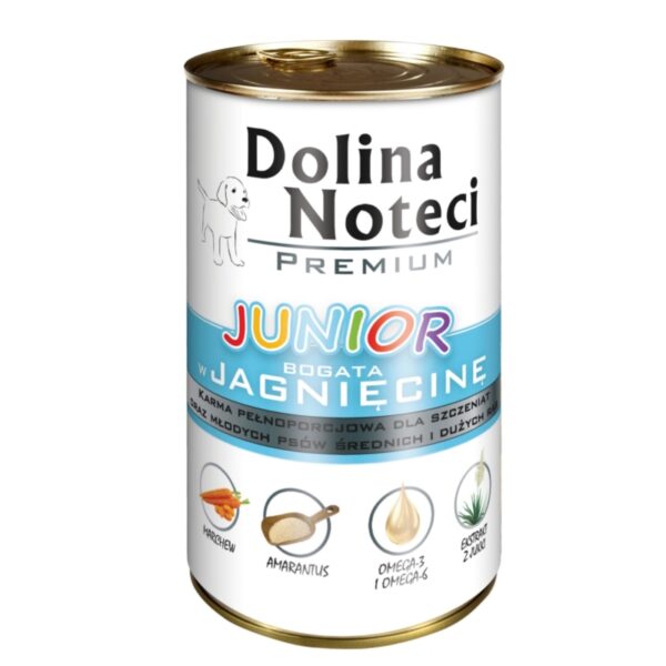 Dolina Noteci Premium JUNIOR z JAGNIĘCINĄ 400g