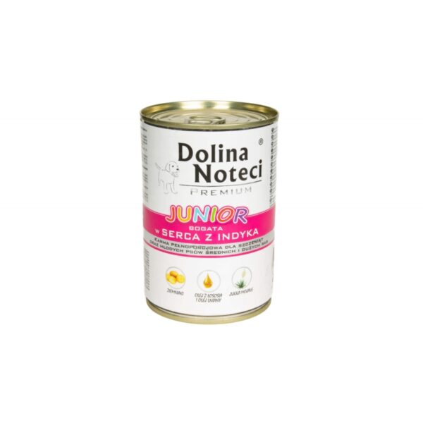 Dolina Noteci Premium JUNIOR Z SERCAMI INDYCZYMI 400g