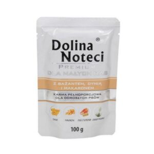 Dolina Noteci Premium MAŁE RASY ADULT z BAŻANTEM DYNIĄ I MAKARONEM 100g