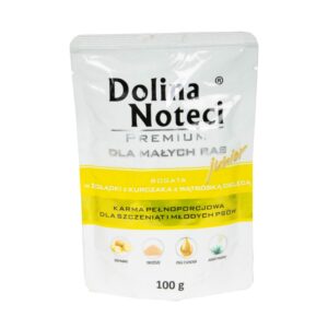 Dolina Noteci Premium MAŁE RASY JUNIOR z KURCZAKIEM WĄTRÓBKĄ I CIELĘCINĄ 100g