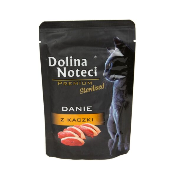 Dolina Noteci Premium saszetka dla kota DANIE Z KACZKI STERILISED 85g