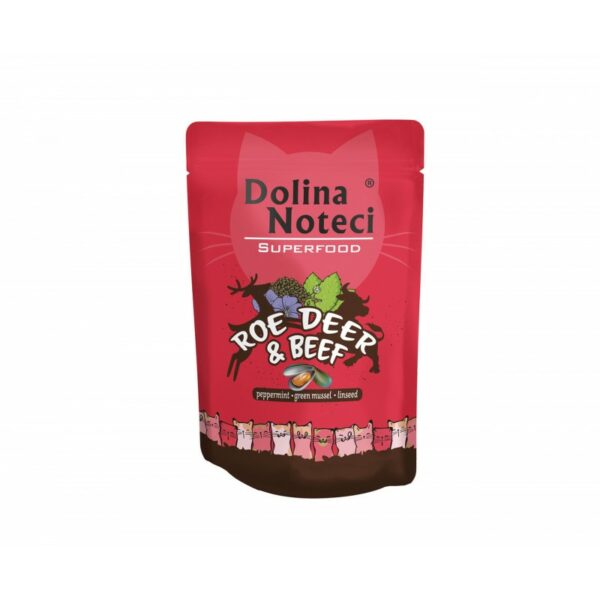 Dolina Noteci Superfood saszetka dla kota SARNA I WOŁOWINA 85g