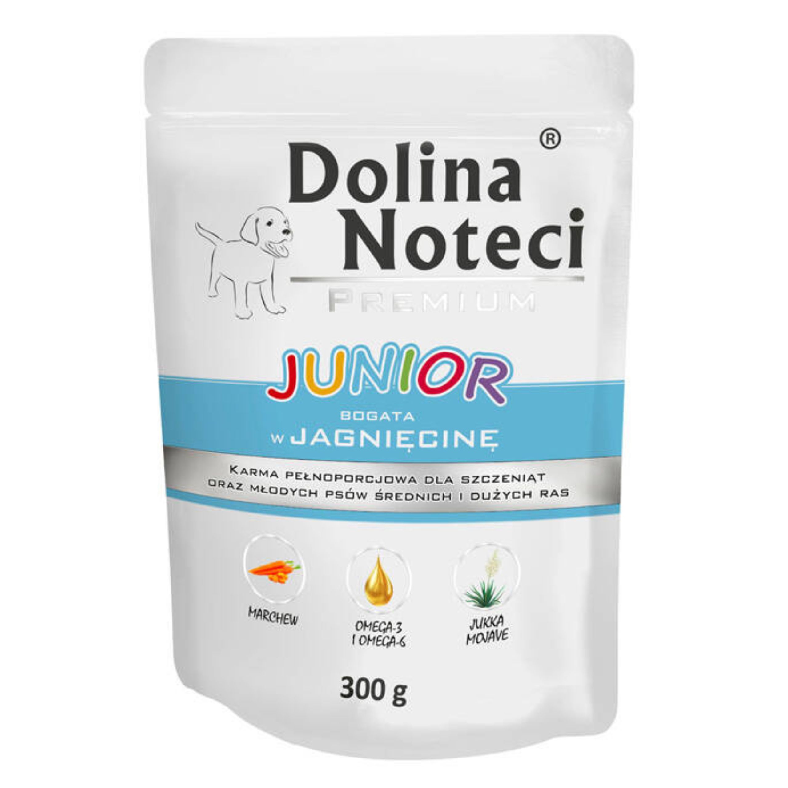 Dolina Noteci Premium JUNIOR saszetka z JAGNIĘCINĄ 300g