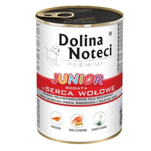 Dolina Noteci Premium JUNIOR z SERCAMI WOŁOWYMI 400g