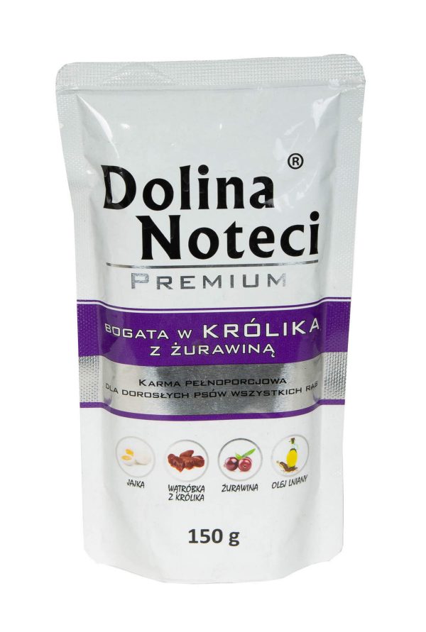 Dolina Noteci Premium ADULT saszetka z KRÓLIKIEM I ŻURAWINĄ - obrazek 3