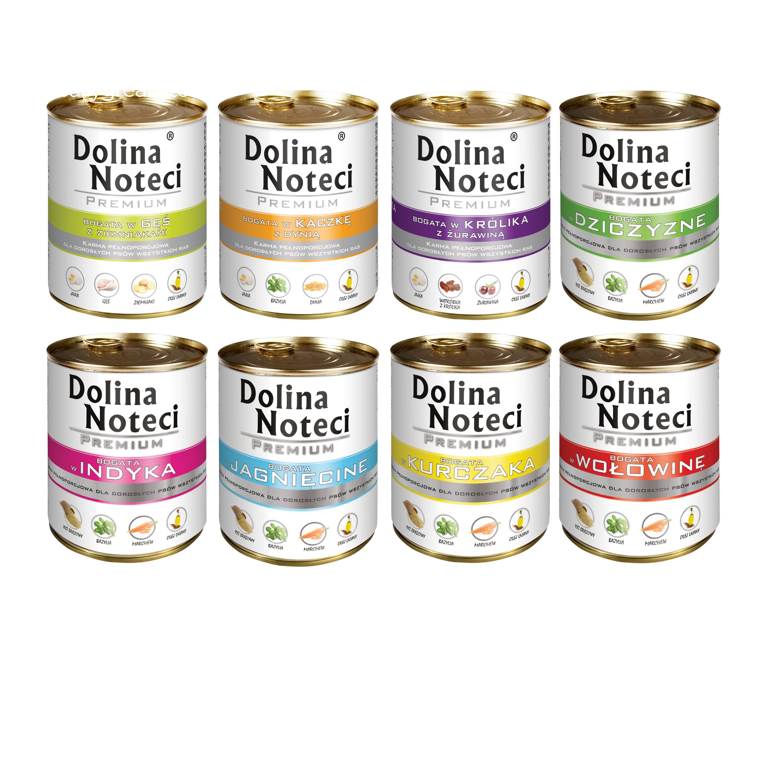Dolina Noteci Premium ADULT Pakiet MIX smaków 8x800g