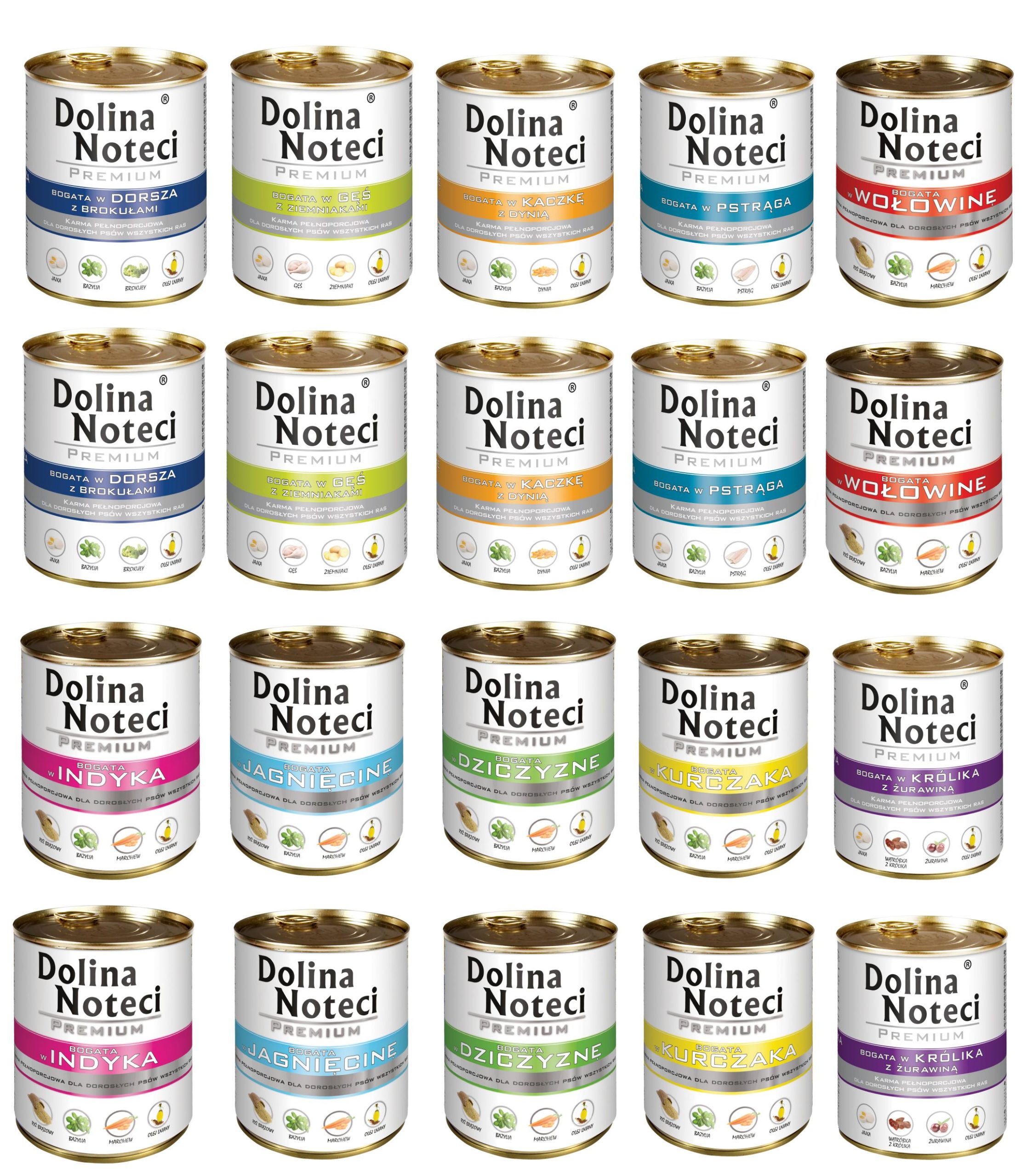 Dolina Noteci Premium ADULT Pakiet MIX smaków 20x800g