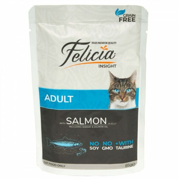 FELICIA Adult Grain Free Łosoś w galarecie 85g