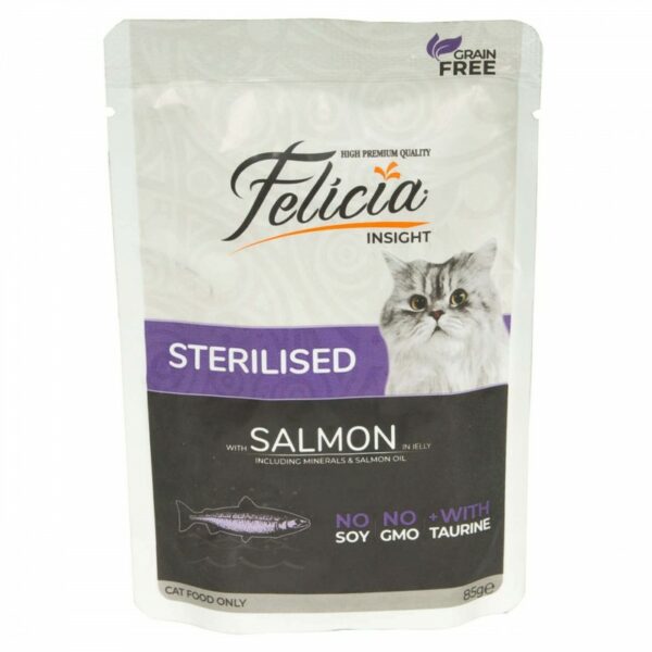 FELICIA Sterilised Grain Free Łosoś w galarecie 85g