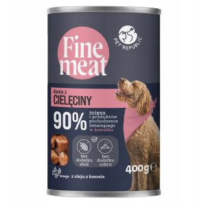 Pet Republic Fine Meat Danie z Cielęciny Dla Psów 400g