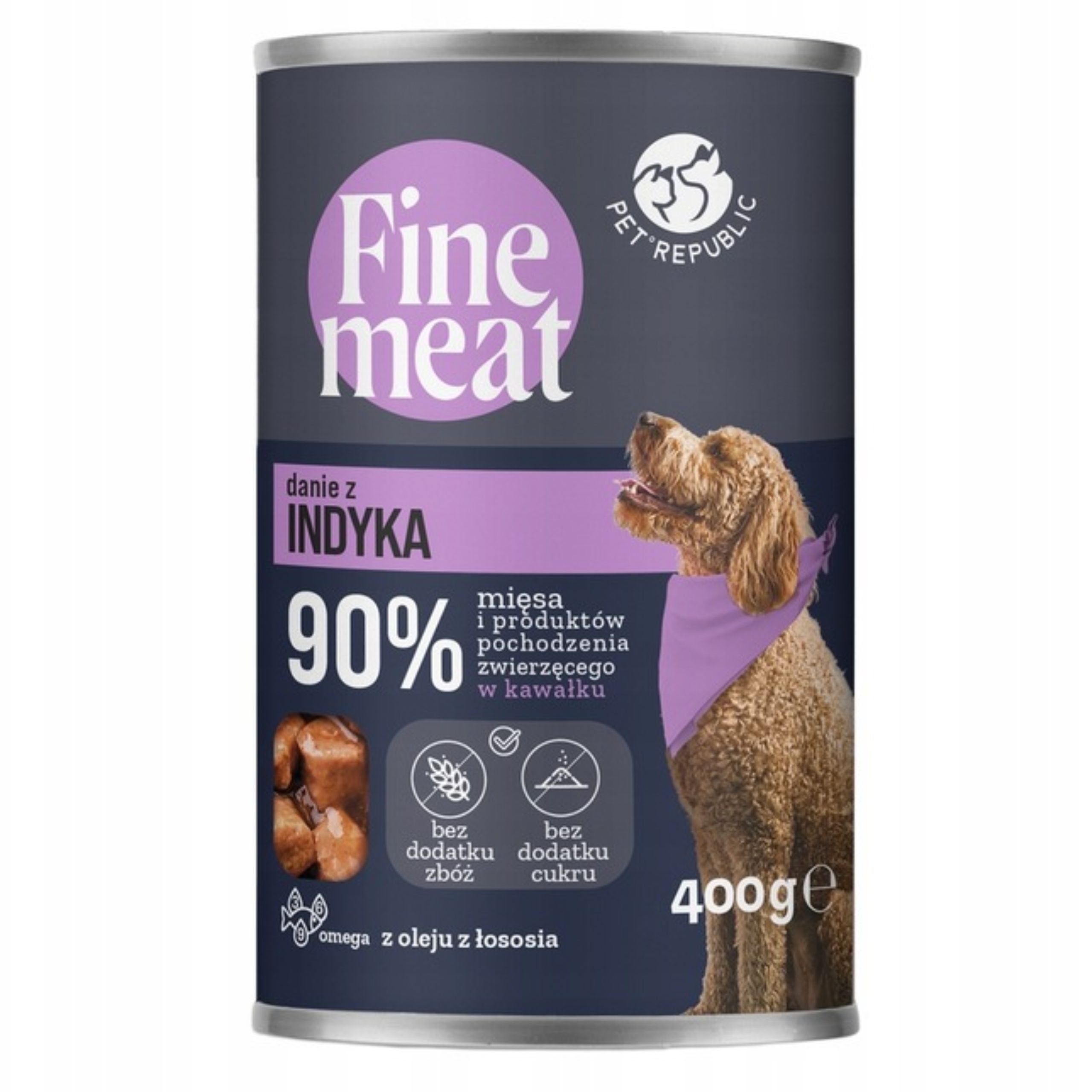 Pet Republic Fine Meat Danie z Indyka Dla Psów 400g