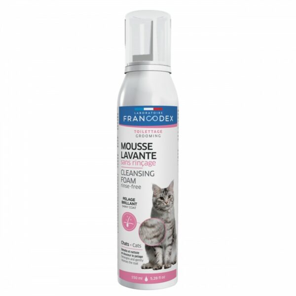 FRANCODEX Pianka myjąca bez spłukiwania dla kota 150ml