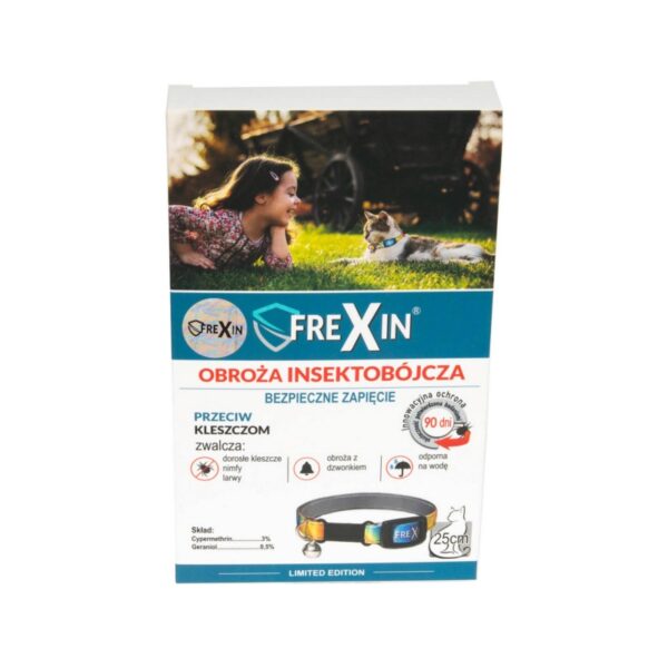 FreXin Obroża dla kota z dzwonkiem 25cm