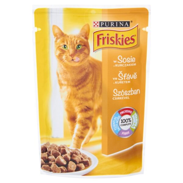 FRISKIES Saszetka dla kota KURCZAK w sosie 100g
