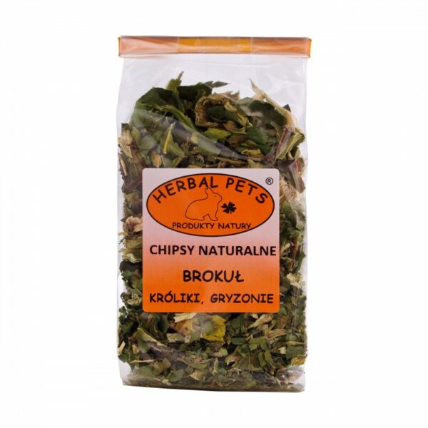 HERBAL PETS Chipsy naturalne BROKUŁ 50g