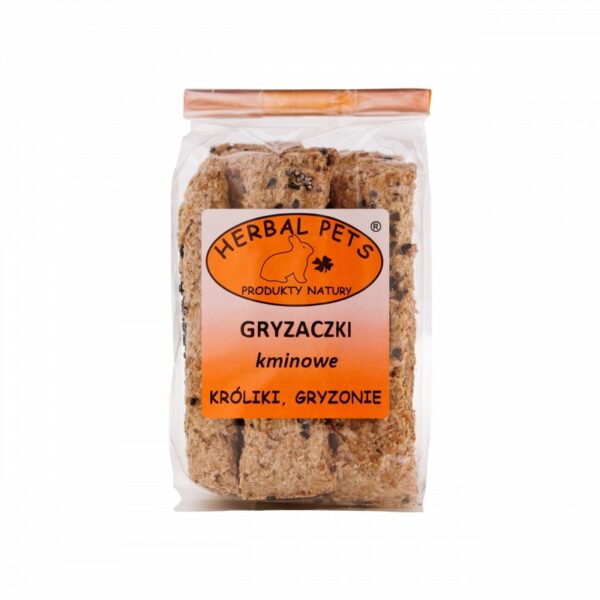 HERBAL PETS Gryzaczki kminowe dla królików i gryzoni 160g
